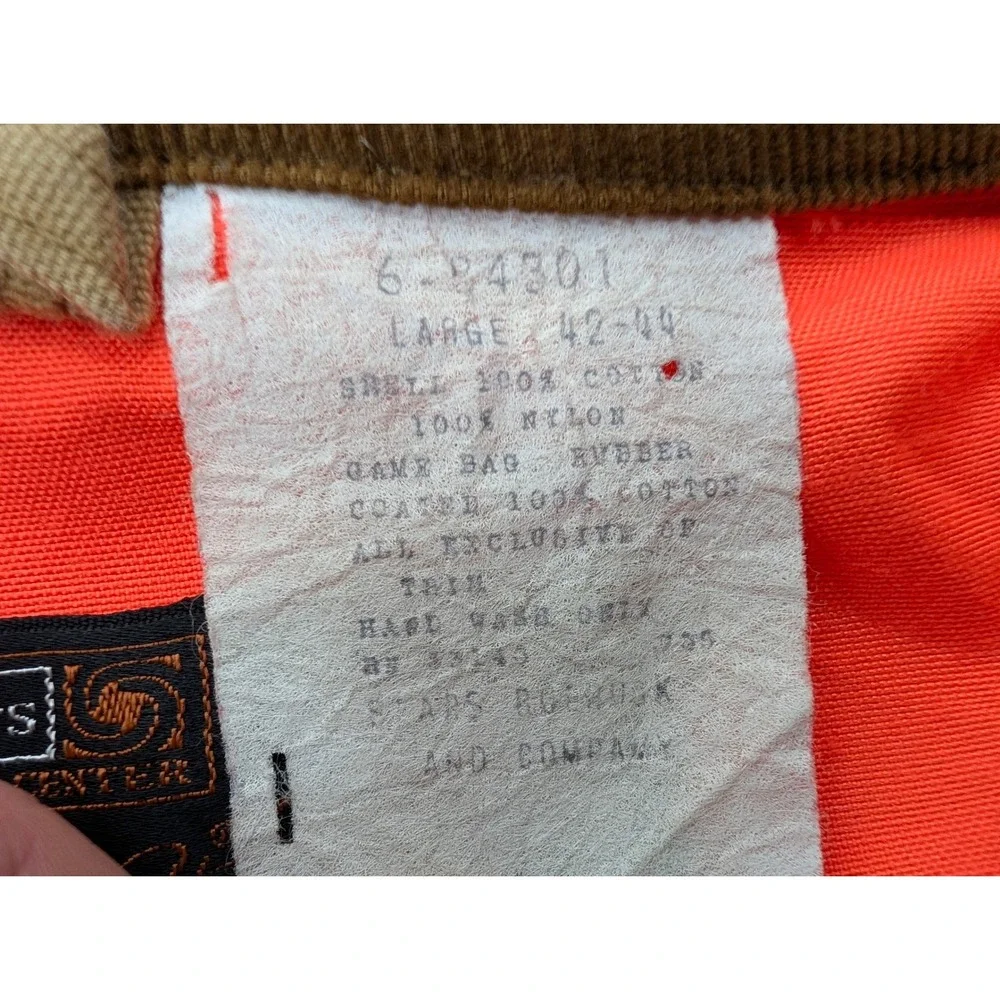 Vintage Sears Action Rise Sportswear Hunting Field Jacket‎ Size L 42-44 Outdoor